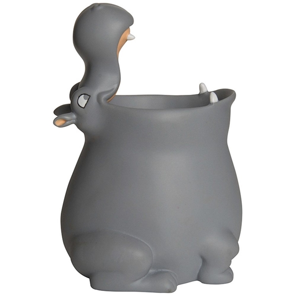 aerial view a gray gray hippo pen holder, image 4 of 5