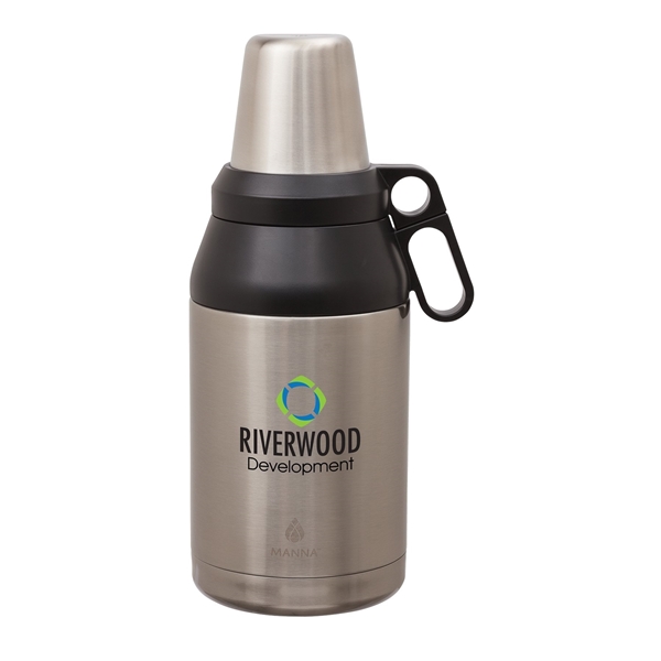 aerial view a steel manna(tm) 64 oz stack growler, image 4 of 9