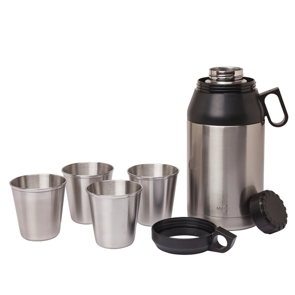 aerial view a steel manna(tm) 64 oz stack growler, image 6 of 9