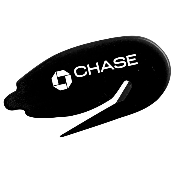 aerial view a black plastic letter opener staple remover, image 2 of 2