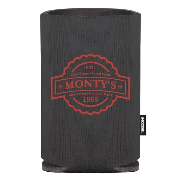 aerial view a black koozie(r) collapsible can cooler, image 2 of 2
