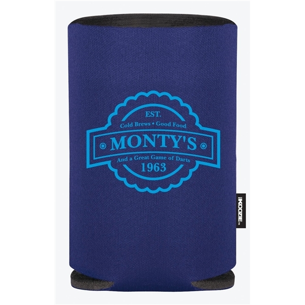 aerial view a navy koozie(r) collapsible can cooler, image 2 of 2
