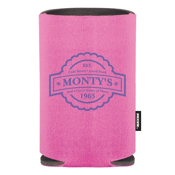 aerial view a pink koozie(r) collapsible can cooler, image 2 of 4