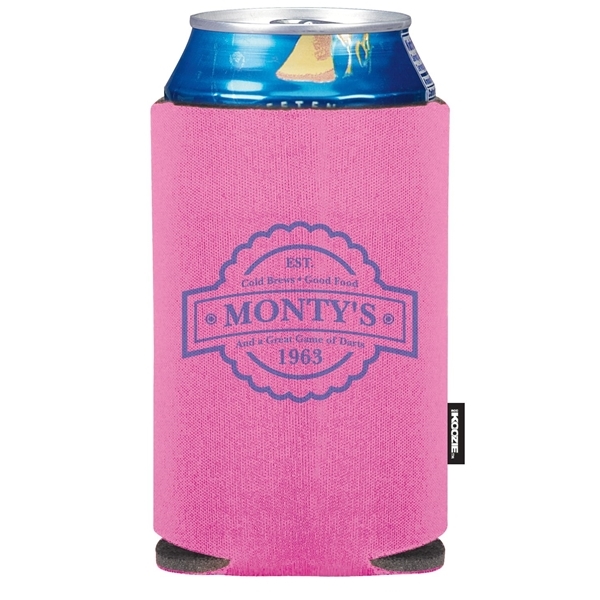 aerial view a pink koozie(r) collapsible can cooler, image 3 of 4