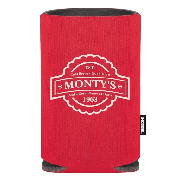 aerial view a red koozie(r) collapsible can cooler, image 2 of 3