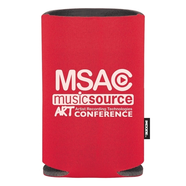 aerial view a red koozie(r) collapsible can cooler, image 3 of 3