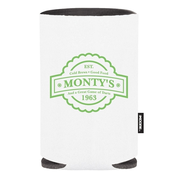 aerial view a white koozie(r) collapsible can cooler, image 2 of 3