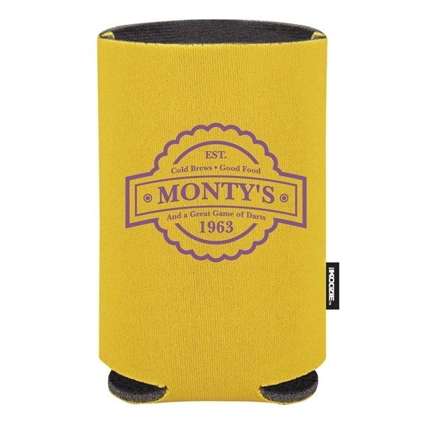 aerial view a yellow koozie(r) collapsible can cooler, image 2 of 2