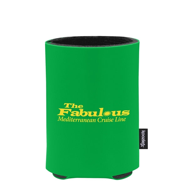 aerial view a lime custom promotional deluxe collapsible koozie cup holder, image 2 of 4