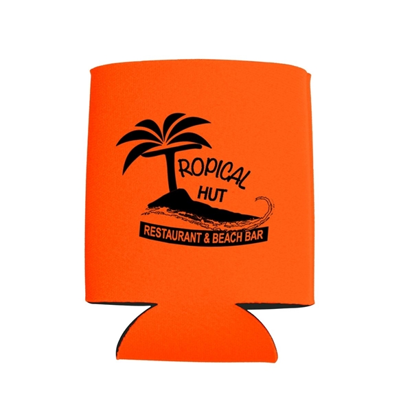aerial view a orange kan tastic foam pocket can holder, image 2 of 4
