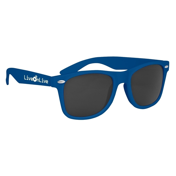 aerial view a royal blue velvet touch malibu risky business sunglasses - opaque, image 2 of 4