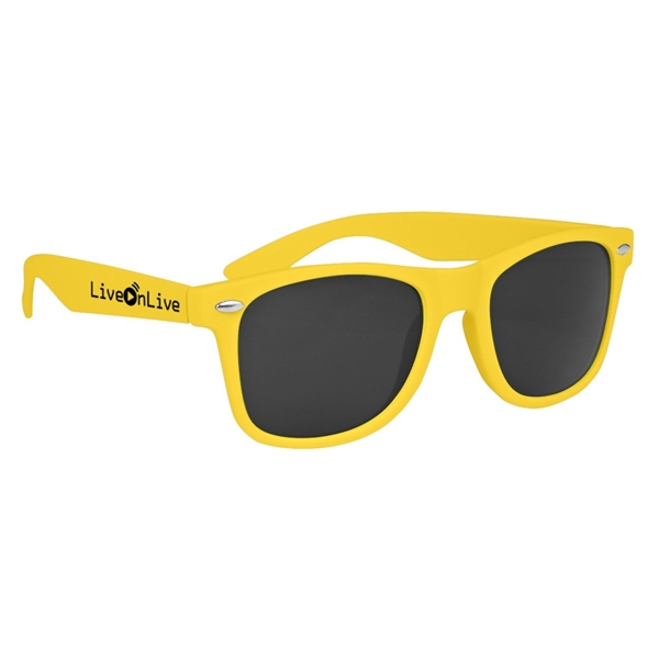 aerial view a yellow velvet touch malibu risky business sunglasses - opaque, image 2 of 4
