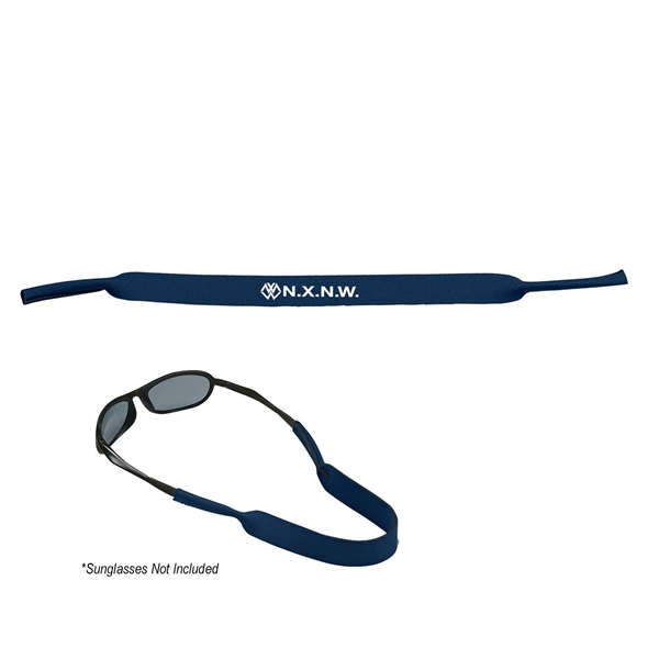 aerial view a navy sunglass strap, image 2 of 2
