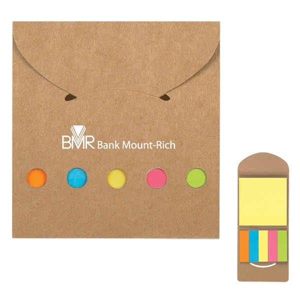 aerial view a natural pocket case flags sticky notes, image 2 of 3