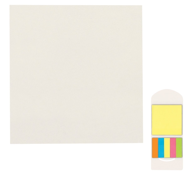 aerial view a white pocket case flags sticky notes, image 3 of 3