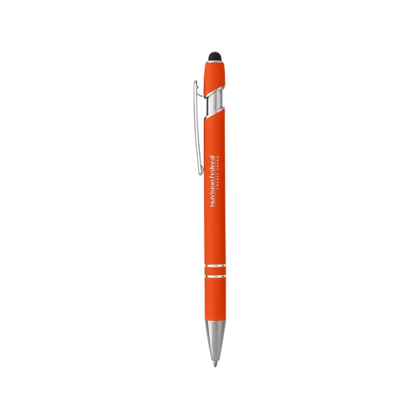 aerial view a orange pen with stylus, image 4 of 4