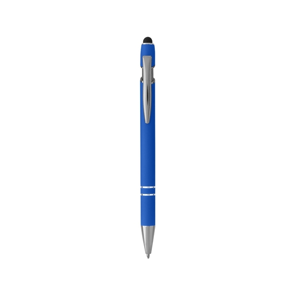 aerial view a royal blue pen with stylus, image 2 of 4