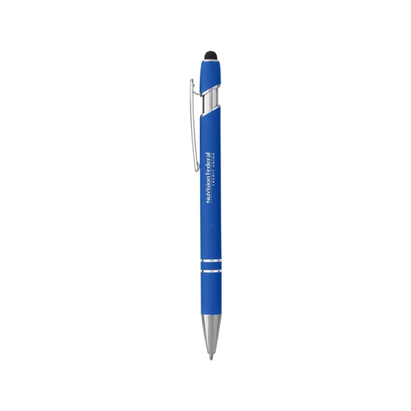 aerial view a royal blue pen with stylus, image 4 of 4