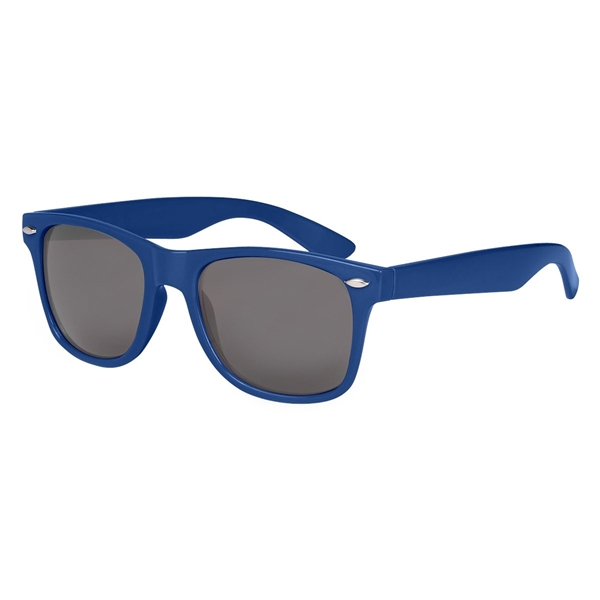aerial view a royal blue polarized malibu sunglasses, image 3 of 4