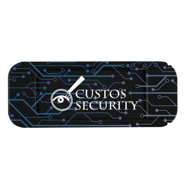 aerial view a black security webcam cover, image 2 of 2