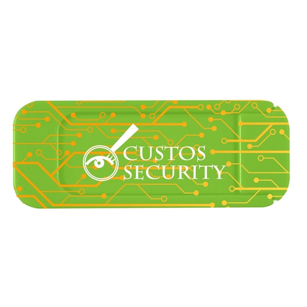 aerial view a lime green security webcam cover, image 2 of 2