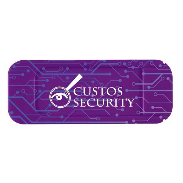 aerial view a purple security webcam cover, image 2 of 2