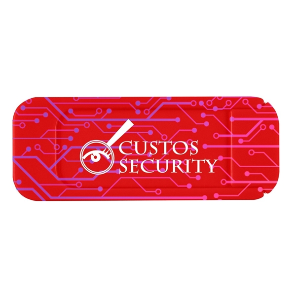 aerial view a red security webcam cover, image 2 of 2