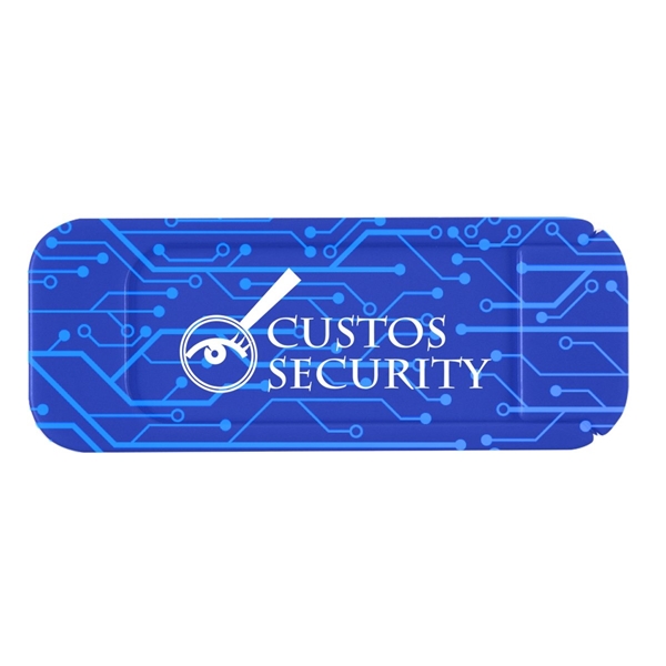 aerial view a royal blue security webcam cover, image 2 of 2