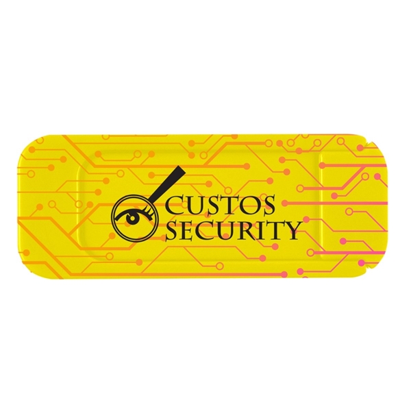 aerial view a yellow security webcam cover, image 2 of 2