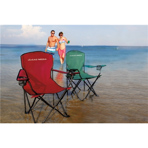 aerial view a group of captains camping folding chair, image 2 of 3