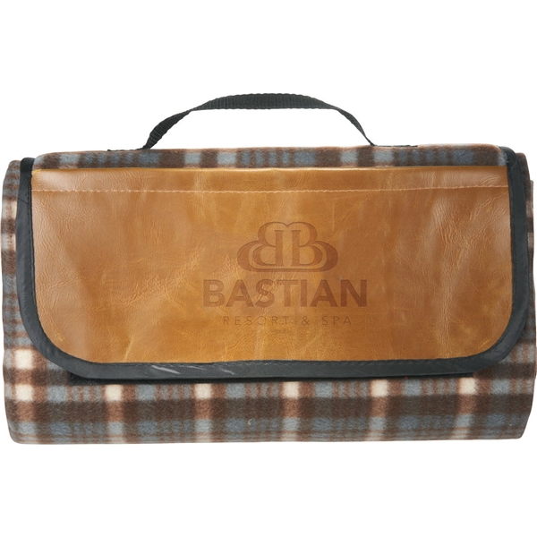 aerial view a brown field co.(r) picnic blanket, image 2 of 4