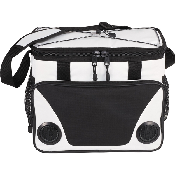 aerial view a white promotional arctic zone(r) titan deep freeze(r) speaker freezer cooler, image 2 of 8