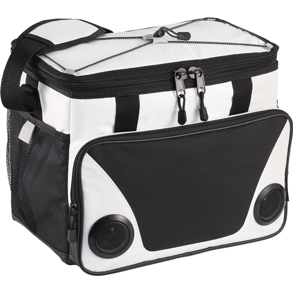 aerial view a white promotional arctic zone(r) titan deep freeze(r) speaker freezer cooler, image 4 of 8