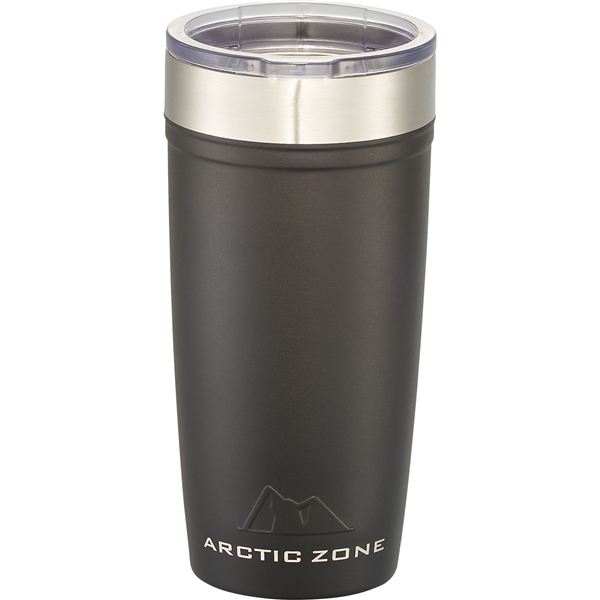 aerial view a black arctic zone(r) titan thermal hp(r) copper tumbler 20oz, image 3 of 4