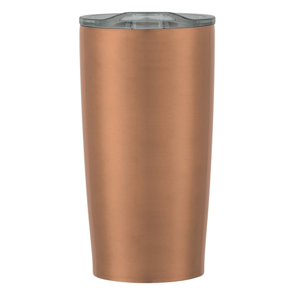 aerial view a gold with clear lid 20 oz himalayan tumbler, image 2 of 6