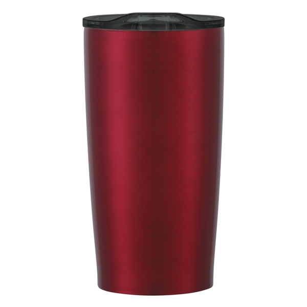 aerial view a metallic red with charcoal lid 20 oz himalayan tumbler, image 2 of 6