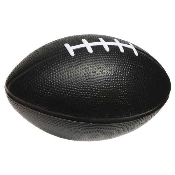 aerial view a black large football stress reliever, image 2 of 2