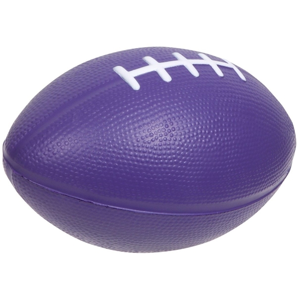 aerial view a purple large football stress reliever, image 2 of 2