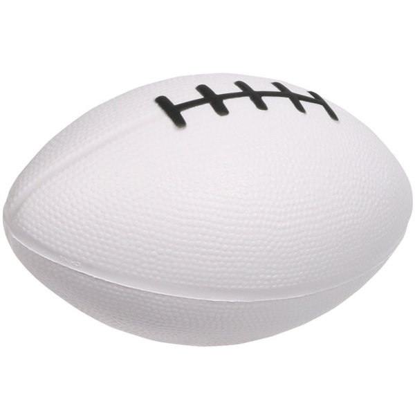 aerial view a white large football stress reliever, image 2 of 2