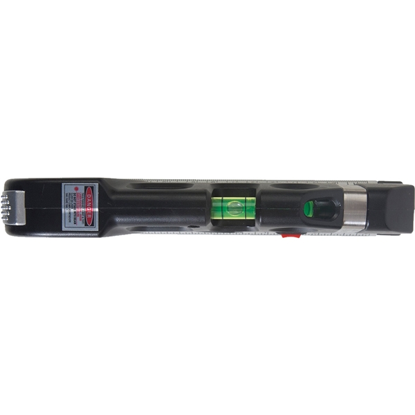 aerial view a black laser level with 8 tape measure, image 4 of 9