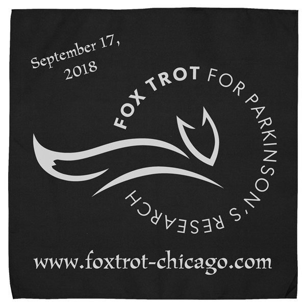 aerial view a black the aurora bandana headband and neck wear silkscreen - domestic production - 22 x 22, image 2 of 2