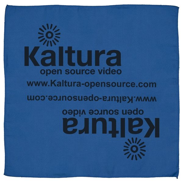 aerial view a blue the aurora bandana headband and neck wear silkscreen - domestic production - 22 x 22, image 2 of 2