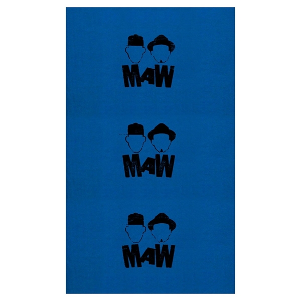 aerial view a royal blue the fandana(tm) protective face covering - multi - functional head and neck wear - domestic production, image 3 of 4