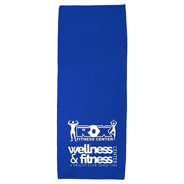 aerial view a blue the rainier cooling neck towel, image 2 of 4