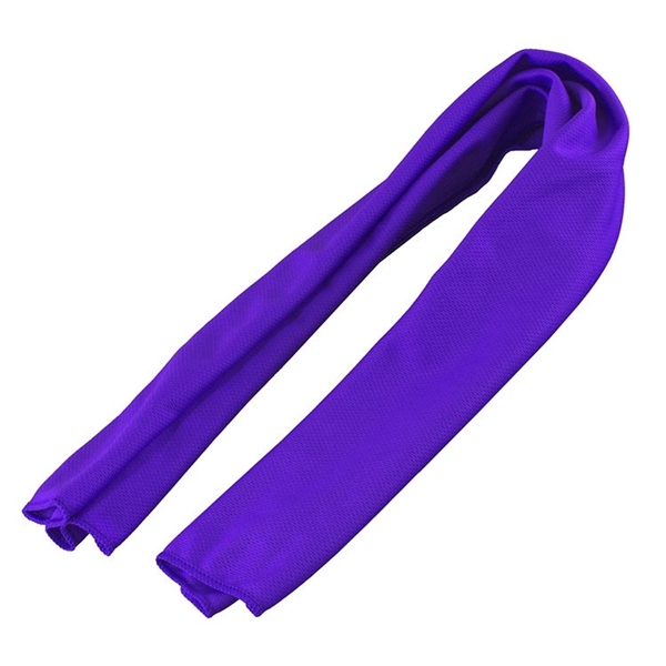 aerial view a purple the rainier cooling neck towel, image 3 of 4