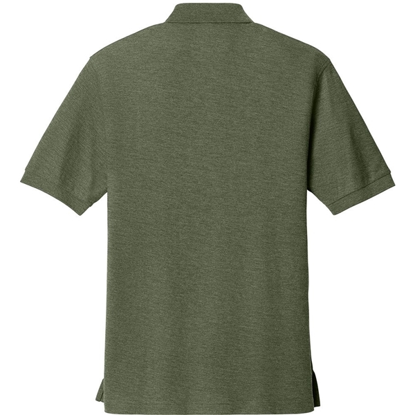 aerial view a clover green port authority silk touch polo shirt, image 2 of 5