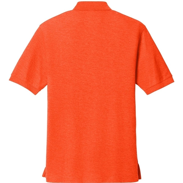 aerial view a orange port authority silk touch polo shirt, image 2 of 5