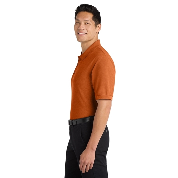 aerial view a texas orange port authority silk touch polo shirt, image 5 of 5