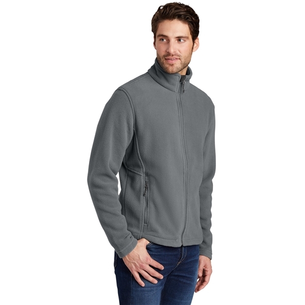 aerial view a deep smoke port authority fleece jacket - mens, image 2 of 4