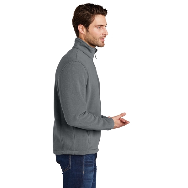aerial view a deep smoke port authority fleece jacket - mens, image 3 of 4